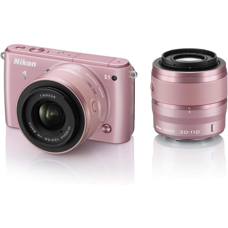 ニコン Nikon  S1 ダブルズームキット ピンク N1S1WZPK SDカード付き <プレゼント包装承ります>｜nouvelle-vie