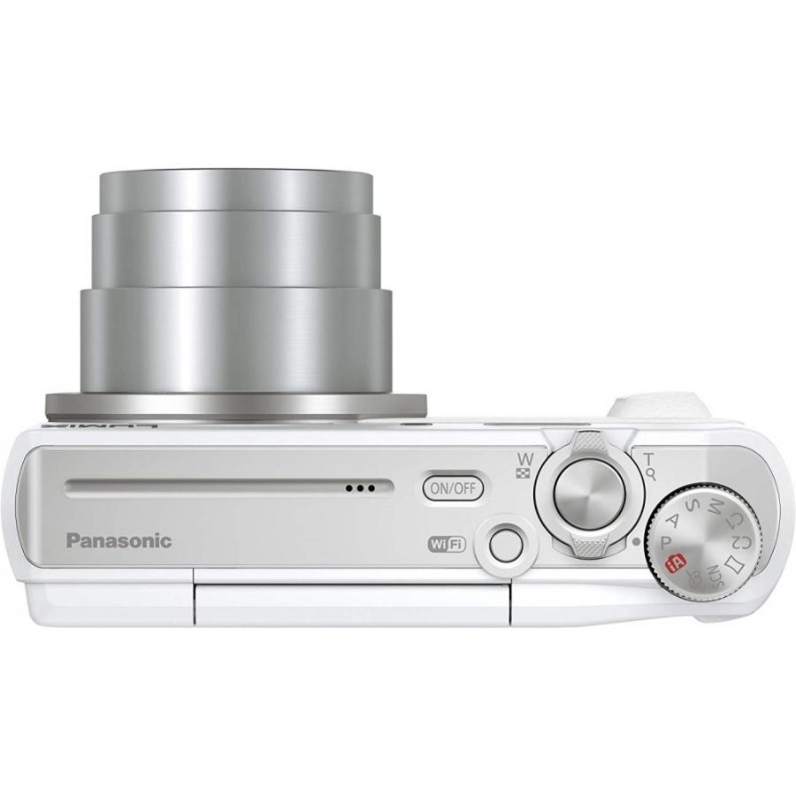 PanasonicLUMIX TZ57ホワイトデジカメ 動作確認済み 付属品付き CONTAX（コンタックス） Panasonic TZ57 光学20倍 ホワイト 良品 動作