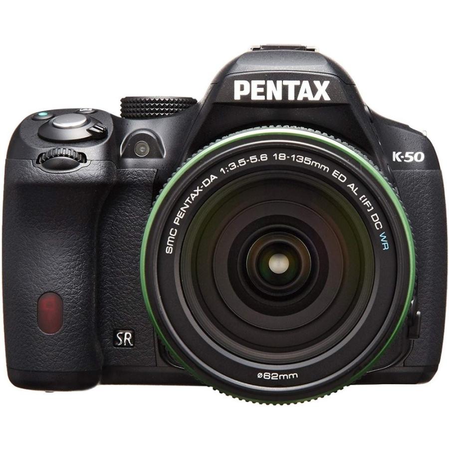 [中古]PENTAX K-50 K-50 18-135WRキット BLACK ペンタックス PENTAX K-50 18-135mmWRレンズキット ブラック 良品 動作