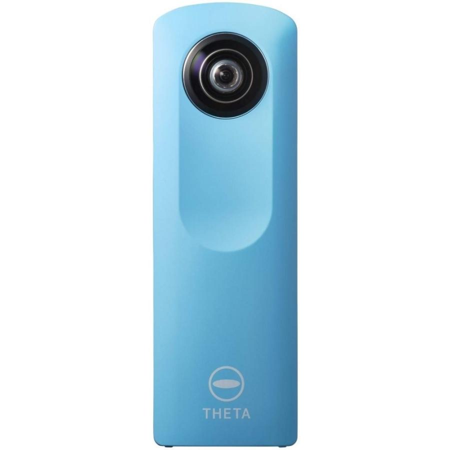 リコー RICOH THETA m15 ブルー 全天球 360度カメラ SDカード付き