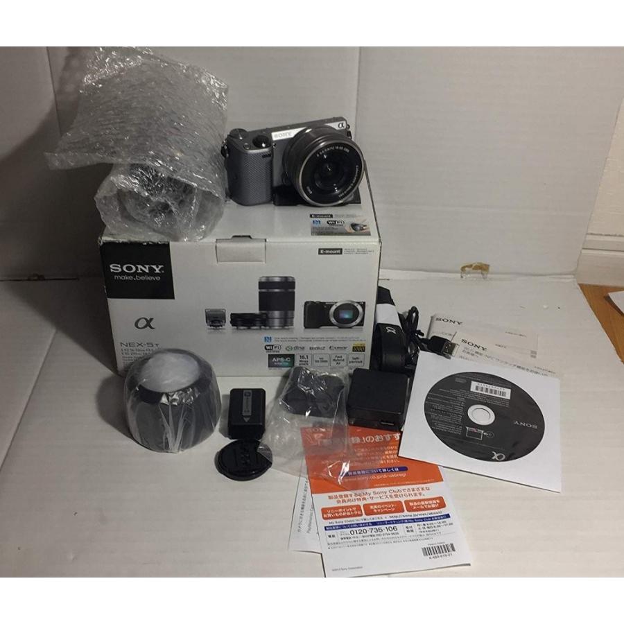 ソニー SONY α NEX-5T ダブルズームレンズキット シルバー <プレゼント包装承ります>