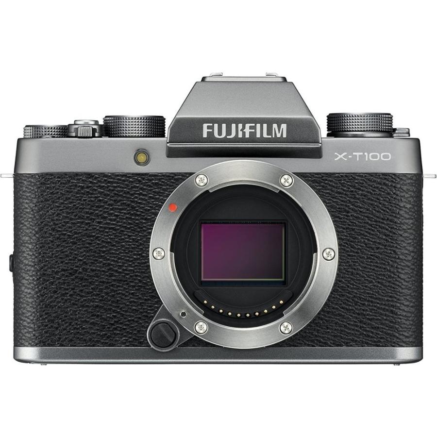 フジフィルム FUJIFILM ミラーレス一眼 X-T100ダークシルバー X-T100-DS｜nouvelle-vie