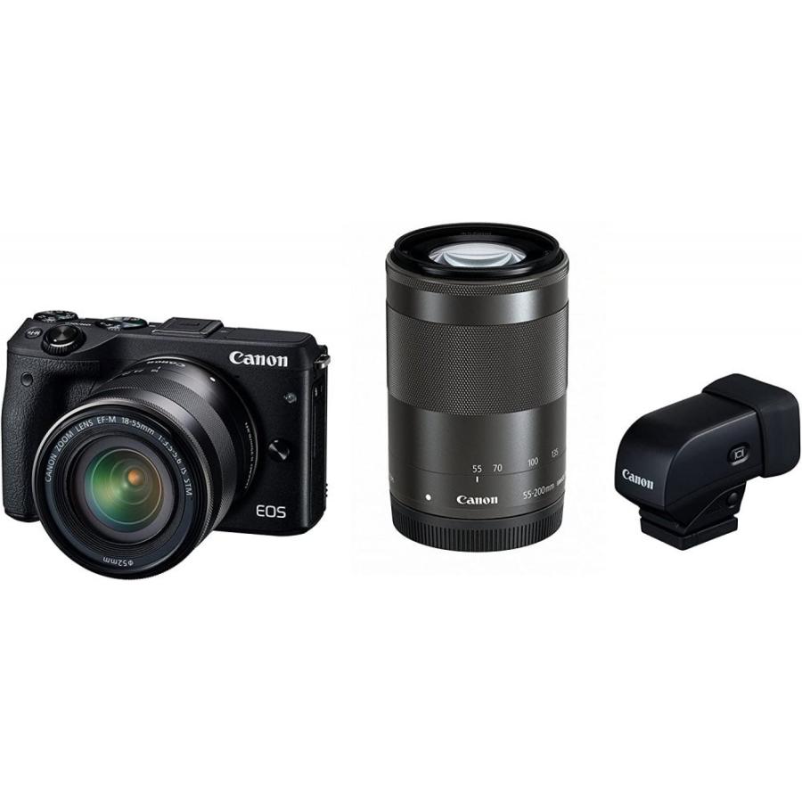 Canon EOS M3 ダブルズームEVFキット ブラック +α キヤノン（Canon） Canon EOS M3 ダブルズームEVFキット ブラック