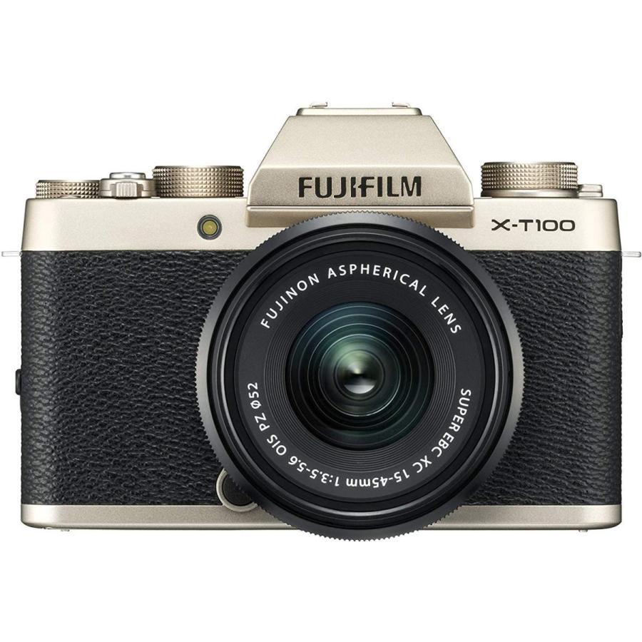 フジフィルム FUJIFILM ミラーレス一眼 X-T100LK-G レンズキット 