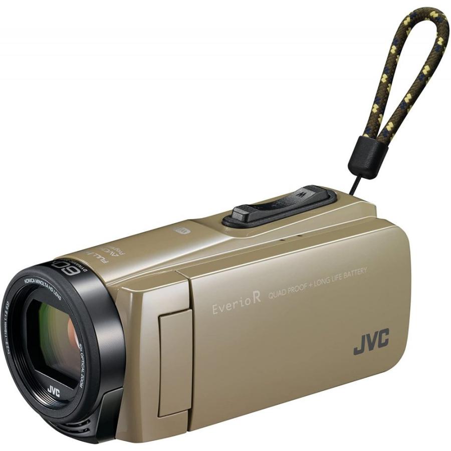 JVCケンウッド ビデオカメラ Everio R 防水 防塵 Wi-Fi 64GB サンド