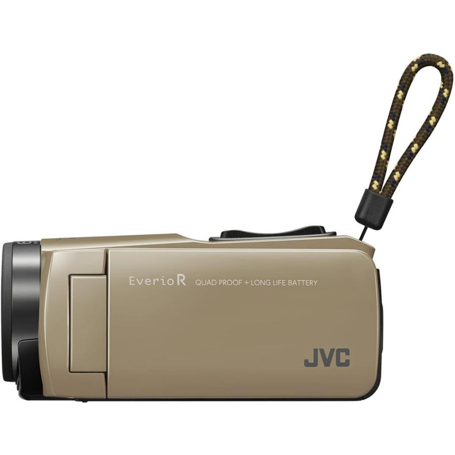 JVCケンウッド ビデオカメラ Everio R 防水 防塵 Wi-Fi 64GB サンド 