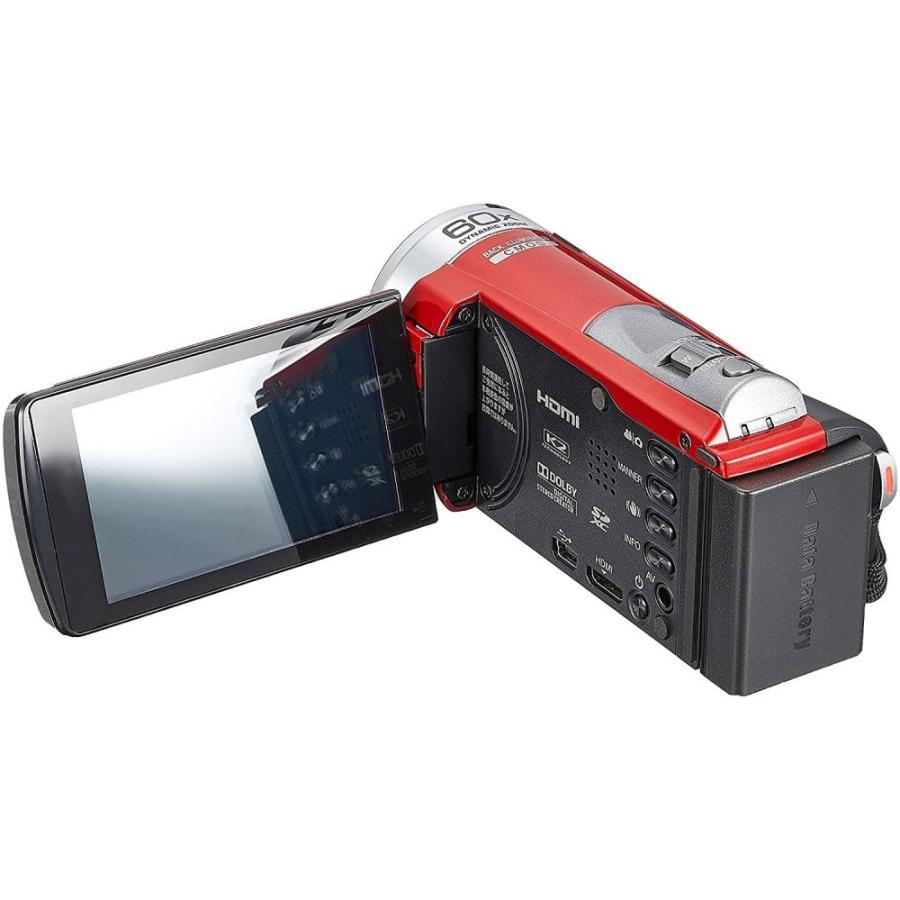 JVCKENWOOD JVC ビデオカメラ Everio 60倍ダイナミックズーム レッド