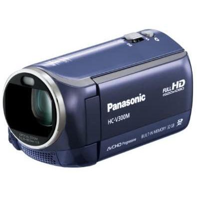 パナソニック Panasonic デジタルハイビジョンビデオカメラ V300 内蔵メモリー32GB ネイビーブルー HC-V300M-A｜nouvelle-vie