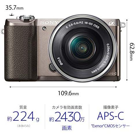 ソニー ミラーレス一眼 α5100 ダブルズームキット E PZ 16-50mm F3.5-5.6 OSS + E 55-210mm F4.5-6.3 OSS ブラウン ILCE-5100Y-T｜nouvelle-vie｜02