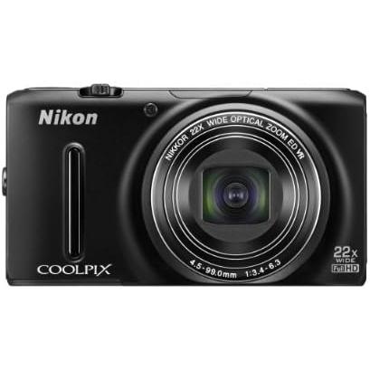 【動作確認済】Nikon COOLPIX S9500 ブラック CONTAX（コンタックス） Nikon COOLPIX S9500 ブラック 良品 動作確認