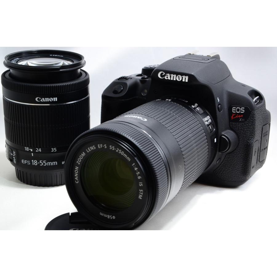【美品】 CANON キャノン kiss x7i ダブルズームキット キヤノン Canon EOS X7i ダブルズームキット 美品 1台限り