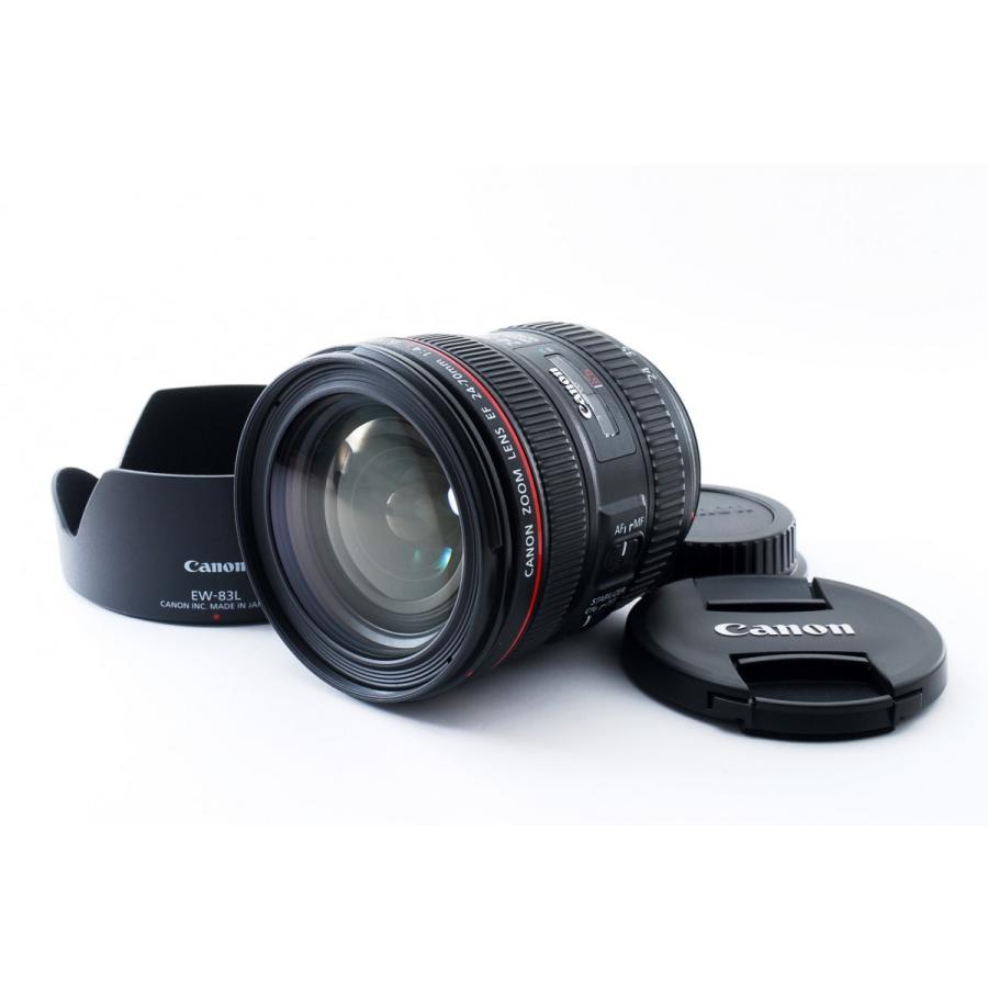 Canon EF24-70mm f4L IS USM フードEW-83L付き