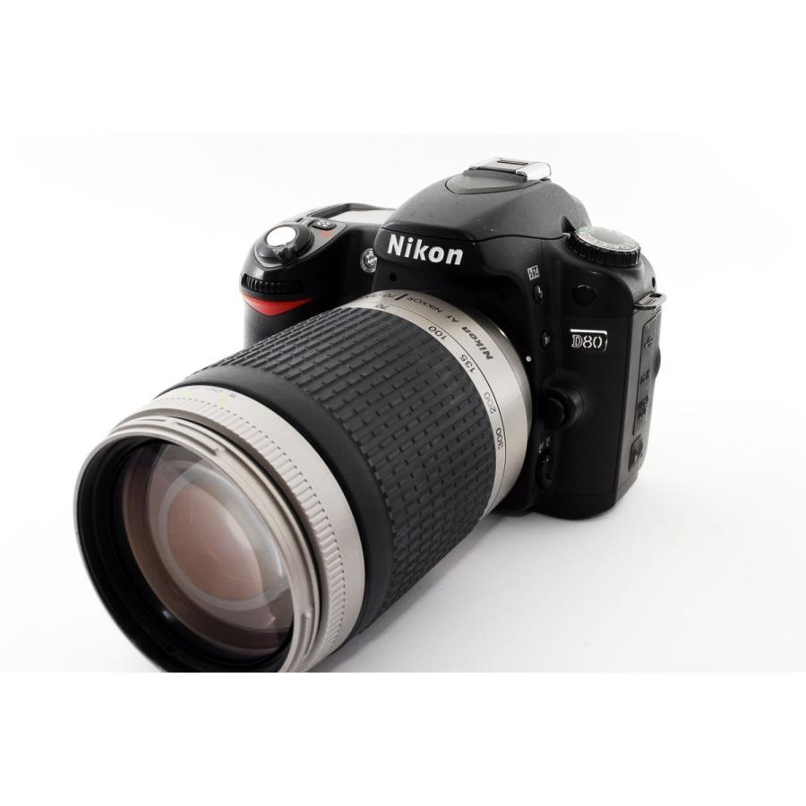 ニコン Nikon D80 標準&超望遠300mm ダブルズームセット 美品 新品 SDカード付き <プレゼント包装承ります>｜nouvelle-vie｜02