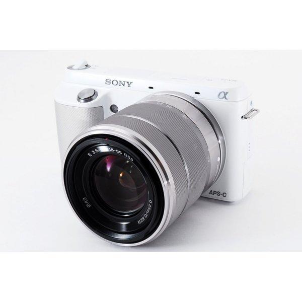 SONY NEX-F3 レンズキット ホワイト 美品 ストラップ付 動作確認済み 1ヶ月保証付 高画質 小型軽量