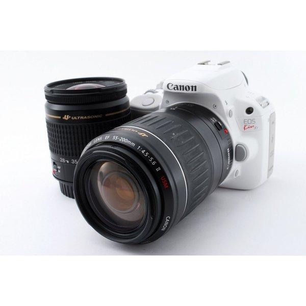 Canon EOS Kiss X7 ダブルズーム　メモリカード付き キヤノン（Canon） Canon EOS Kiss X7 ダブルズームセット ホワイト 美