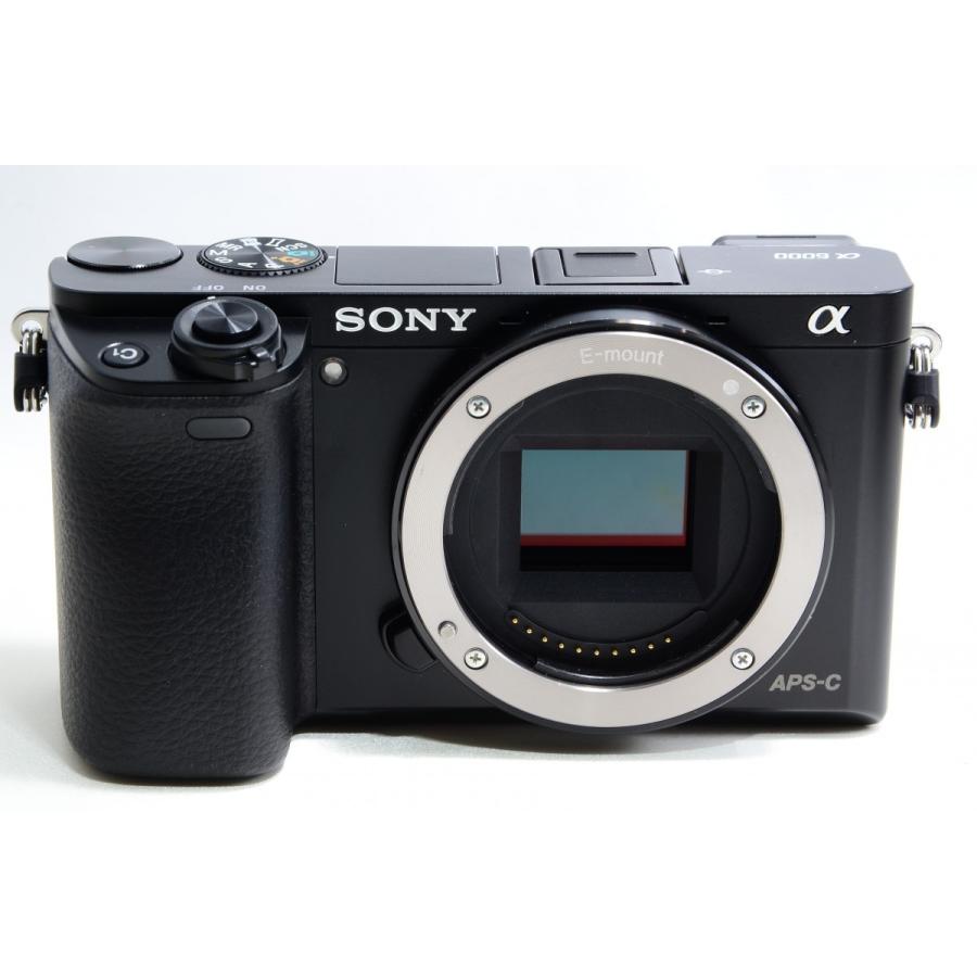 【返品保証】Sony α6000 ミラーレス一眼 2レンズ付き SONY（ソニー） α6000 ブラック ボディ 美品 ストラップ付 動作確認