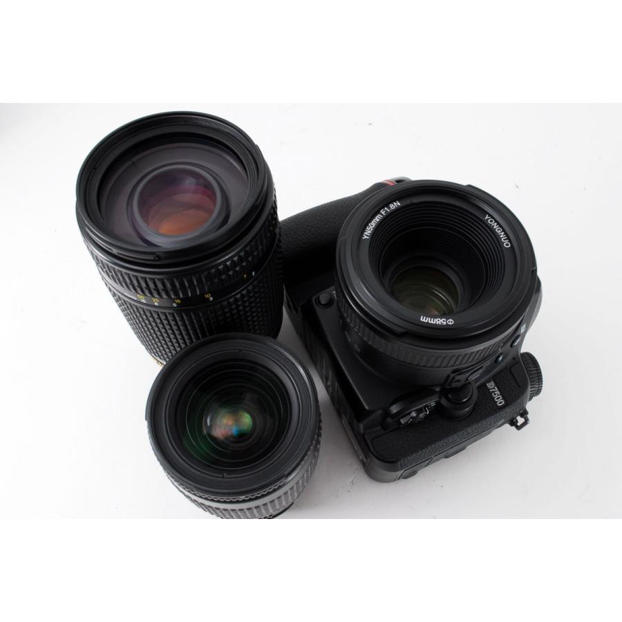 ニコン Nikon D7500 単焦点&標準&望遠トリプルレンズセット 美品 ニコン Nikon D7500 単焦点&標準&望遠トリプルレンズセット 美品