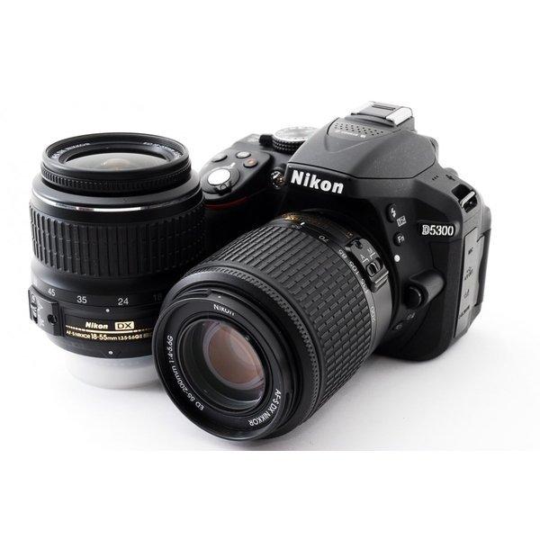 【極美品】Nikon D5300 ダブルズーム｜低使用・動作確認済 外観美品 動作確認済』Nikon D5300 ダブルズームセット ニコン D5300