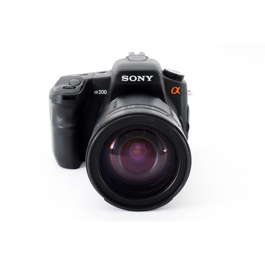 ソニー SONY α200 DSLR-A200 高倍率レンズセット 美品 高速連写に定評アリ 取扱説明書付き <プレゼント包装承ります>｜nouvelle-vie｜02