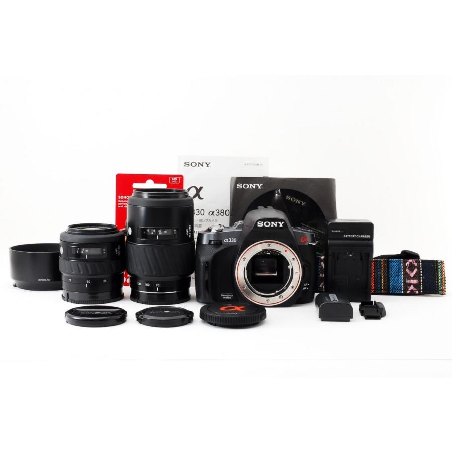 SONY（ソニー） α330 DSLR-A330 標準&望遠ダブルズームセット 美品