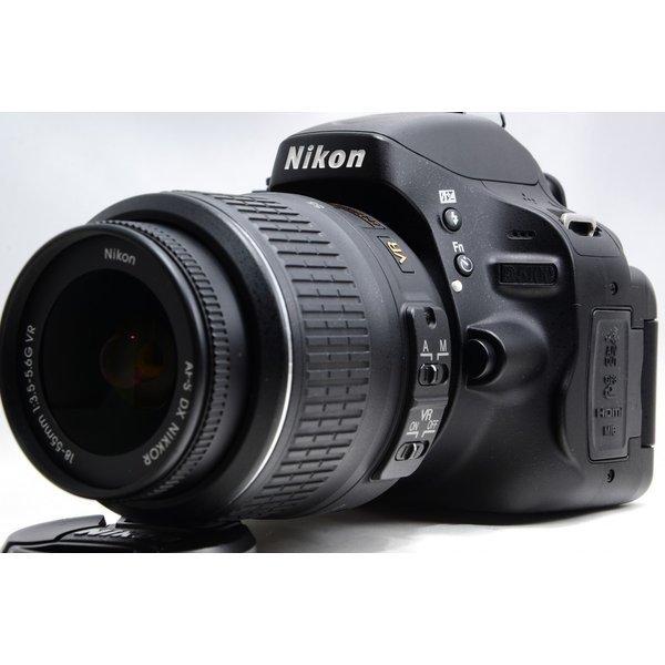 ニコン Nikon D5100 レンズセット ブラック 美品 SDカードストラップ 