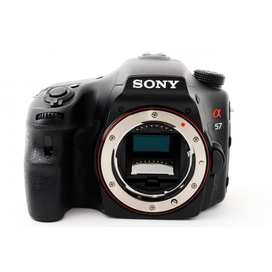 ソニー SONY α57 SLT-A57 標準&望遠ダブルズームセット 美品 SDカード