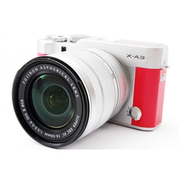 FUJIFILM フジフィルム X-A3 ピンク レンズキット 美品 <プレゼント
