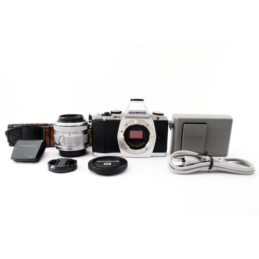 オリンパス（OLYMPUS） OLYMPUS OM-D E-M5 シルバー レンズキット 美品