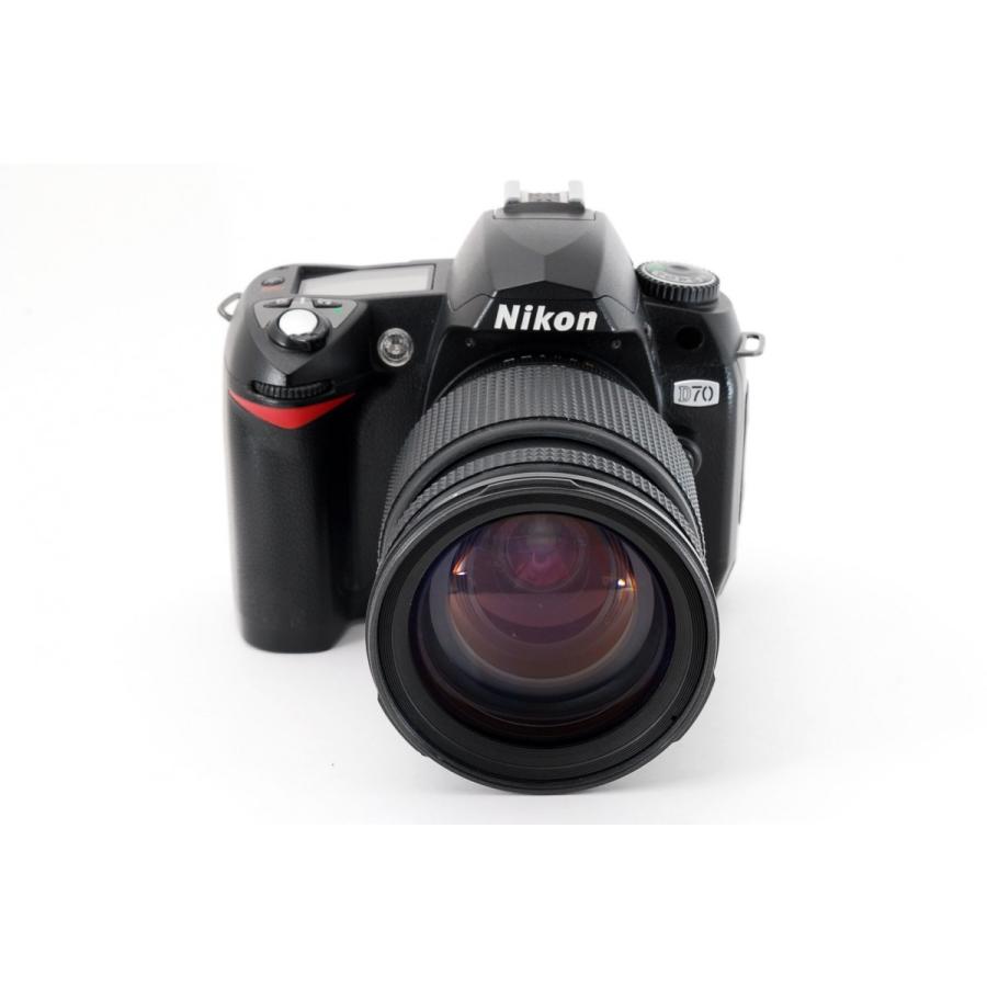 ニコン Nikon D70 高倍率ズームレンズセット 美品 ストラップ付き 