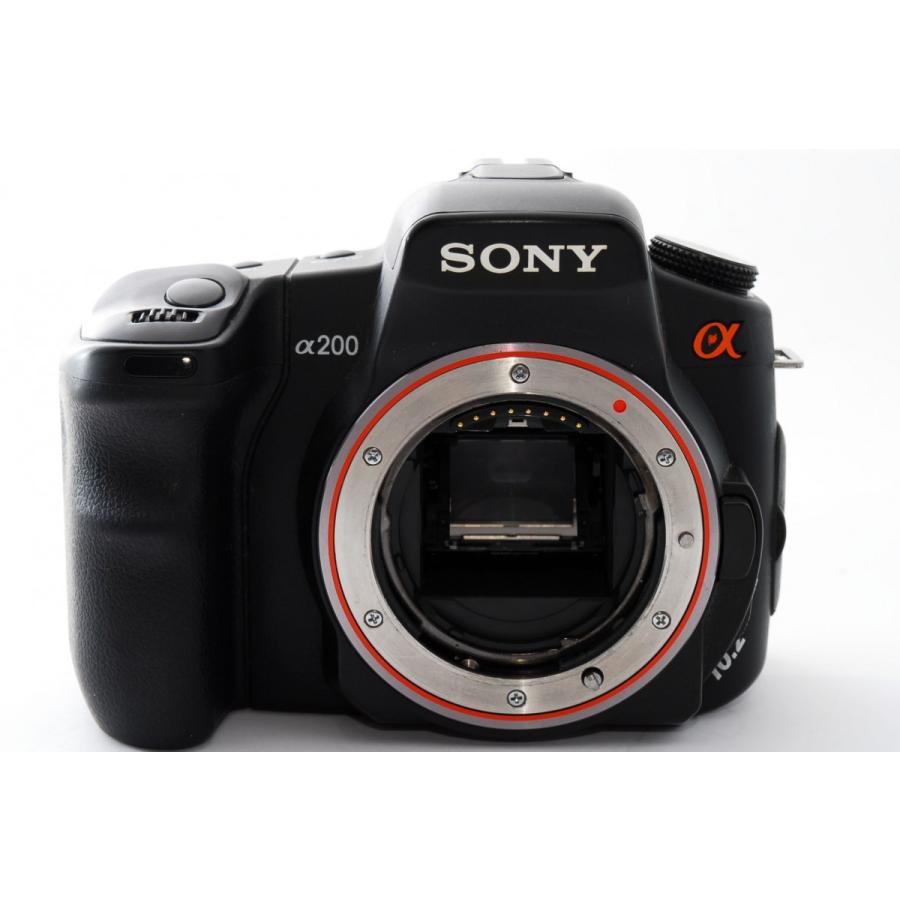 SONY α200 高倍率ズームレンズセット ブラック 美品 ストラップ付 動作 