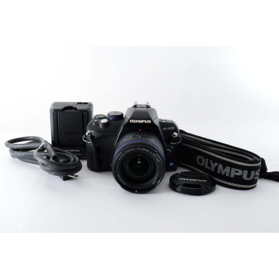オリンパス（OLYMPUS） OLYMPUS E-420 レンズキット ブラック 美品