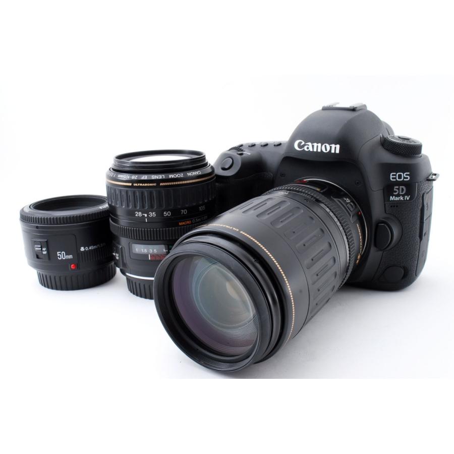キヤノン Canon EOS 5D Mark IV 標準&超望遠＆単焦点トリプルレンズ
