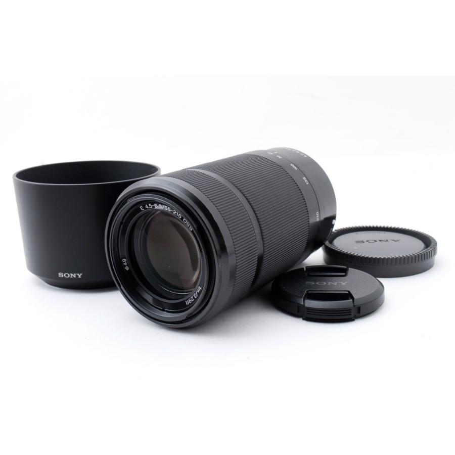 ソニー SONY SEL55210 55-210mm f/4.5-6.3 OSS ブラック 美品 フード付き ソニー SONY Eマウント 望遠 ズーム <プレゼント包装承ります>｜nouvelle-vie