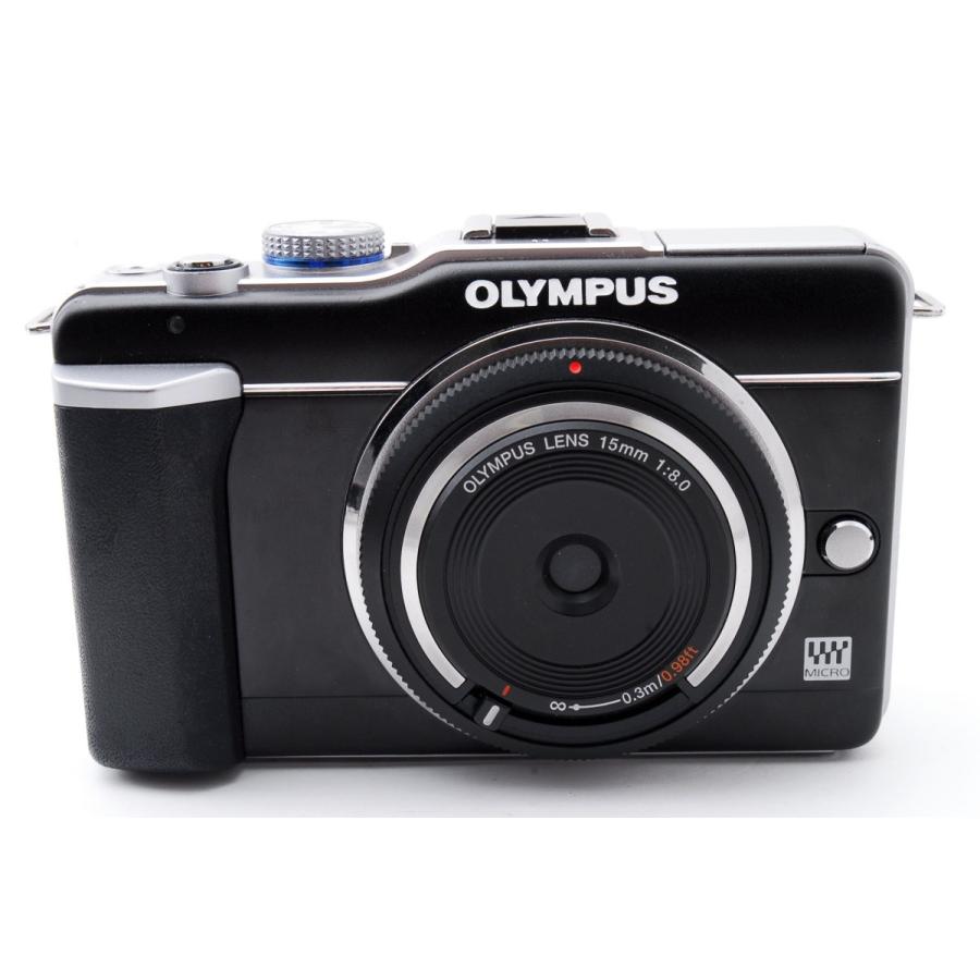 オリンパス OLYMPUS E-PL1 ブラック レンズセット 美品 8GBSDカード付 最大90％オフ！ lt;プレゼント包装承りますgt;