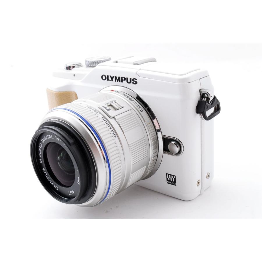 OLYMPUS E-PL2 レンズキット ホワイト 美品 SDカード付 説明書付 動作確認済み 1ヶ月保証付 高性能