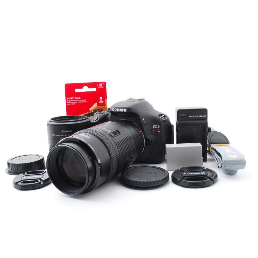 キヤノン Canon EOS Kiss X5 標準&望遠ダブルズームセット 美品