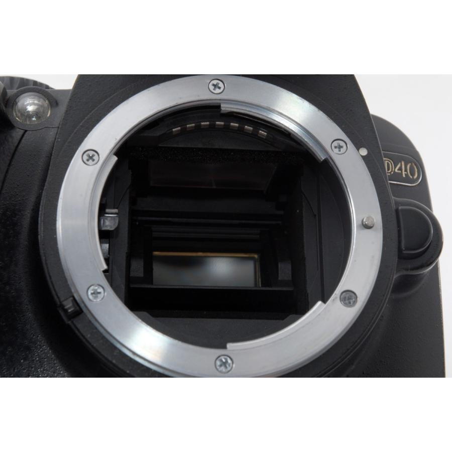 ニコン Nikon D40 ダブルズームセット ブラック 美品 SDカードストラップ付き｜nouvelle-vie｜07