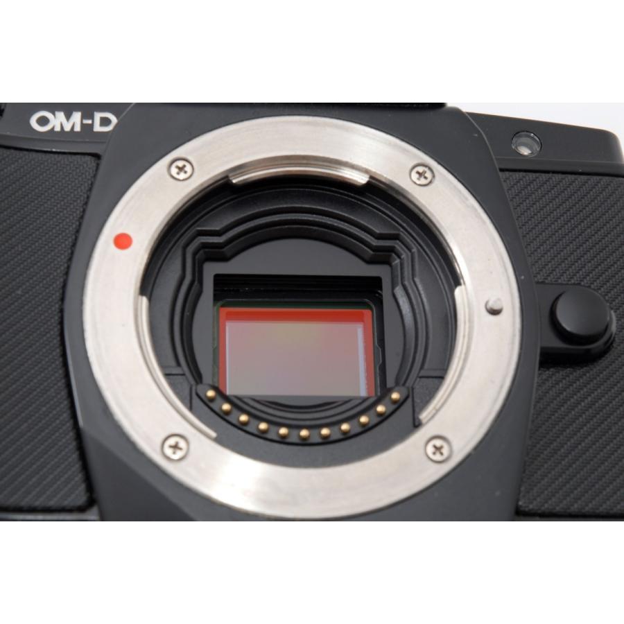 オリンパス OLYMPUS OM-D E-M5 レンズセット ブラック 美品 小型・軽量・ハイスピード・堅牢 、ストラップ、フラッシュ付き <YKJ02>｜nouvelle-vie｜07