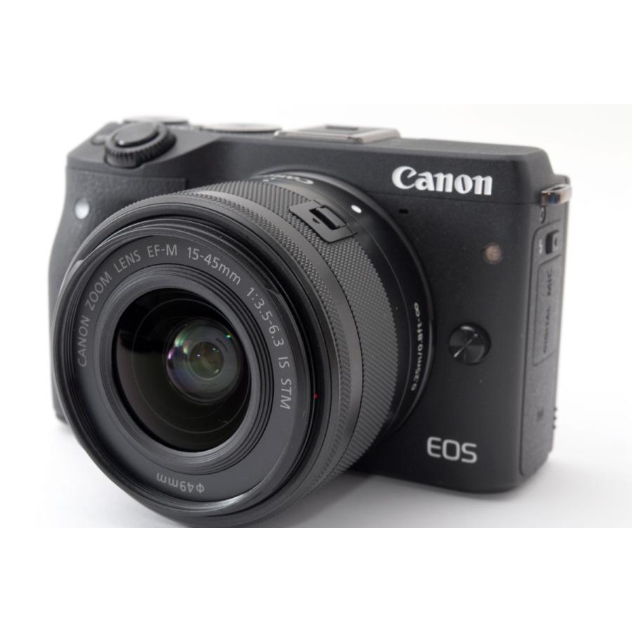 キヤノン Canon EOS M3 レンズキット ブラック 美品 スマホへ キヤノン Canon EOS M3 レンズキット ブラック 美品 スマホへ
