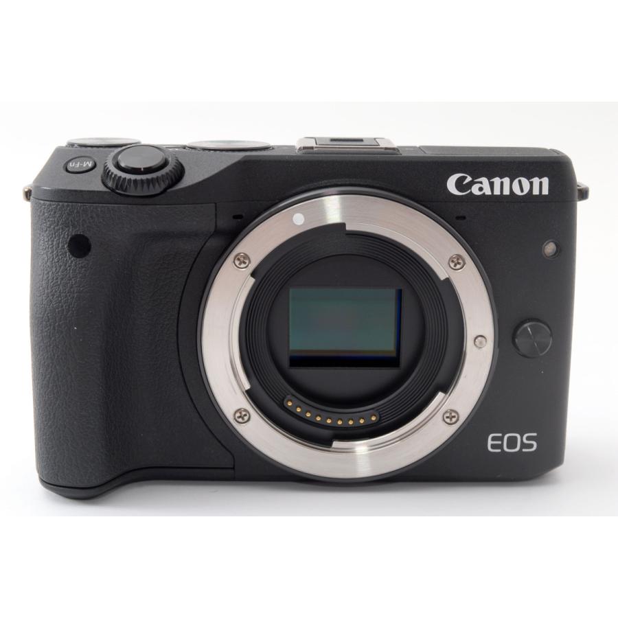 キヤノン Canon EOS M3 レンズキット ブラック 美品 スマホへ転送・自分撮りミラーレス SDカードストラップ付き <YKJ02>｜nouvelle-vie｜03