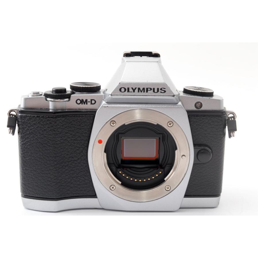 OLYMPUS OM-D E-M5 レンズセット シルバー 美品 SDカード ストラップ付 動作確認済み 1ヶ月保証付 高性能_2