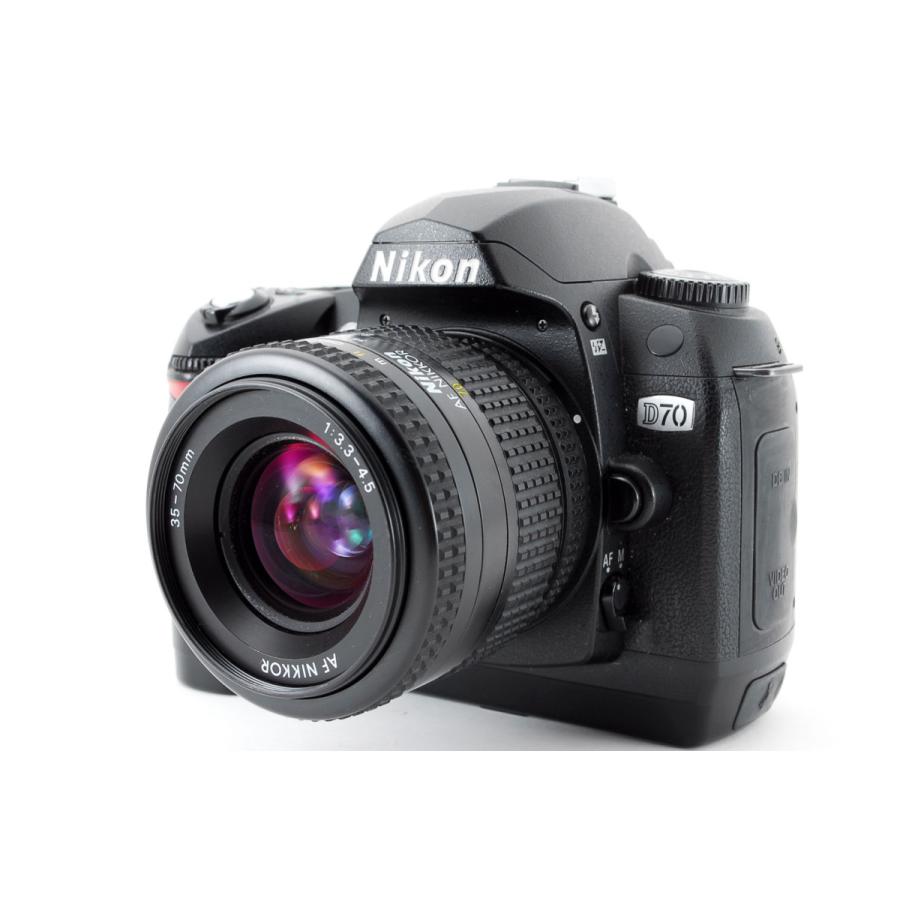 ニコン Nikon D70 ズームレンズセット 美品 ストラップ CFカード付き