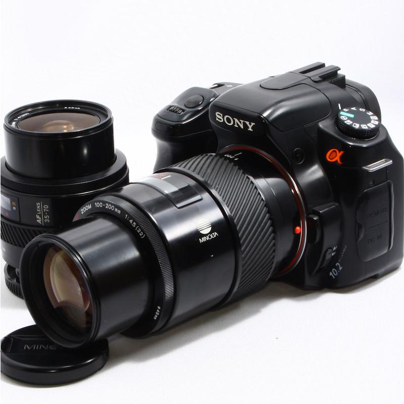【動作確認済/豪華ダブルレンズ】SONY α200 エモい写真が撮れるセット CONTAX（コンタックス） SONY α200 ダブルレンズセット 良品 動作確認