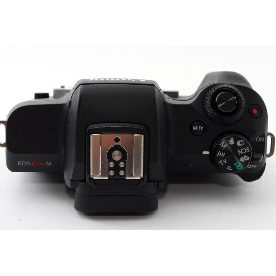 キヤノン Canon EOS Kiss M ブラックレンズキット 美品 Wi-Fiで