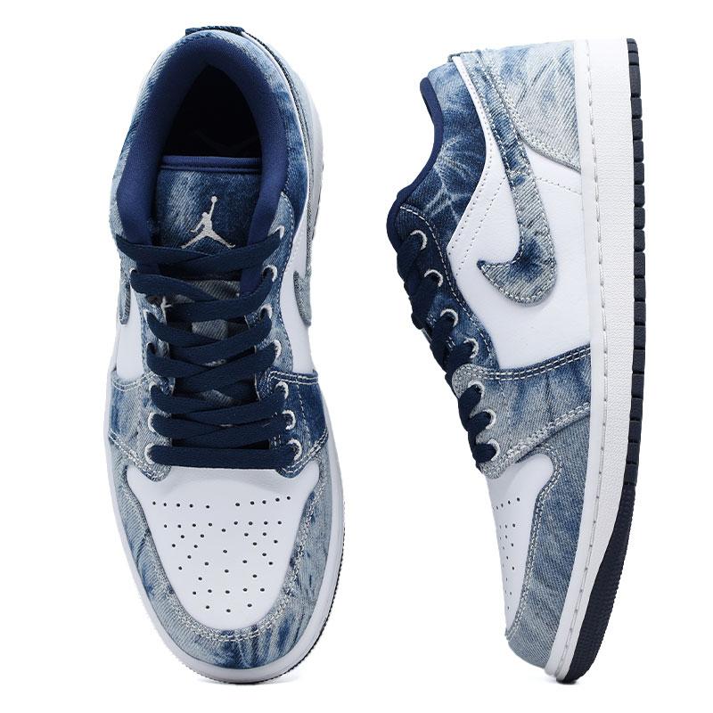 海外限定 NIKE ナイキ AIR JORDAN 1 LOW SE " WASHED DENIM " エア ジョーダン 1 ロー ウォッシュ デニム 日本未発売 CZ8455-100｜nouvelle22｜02