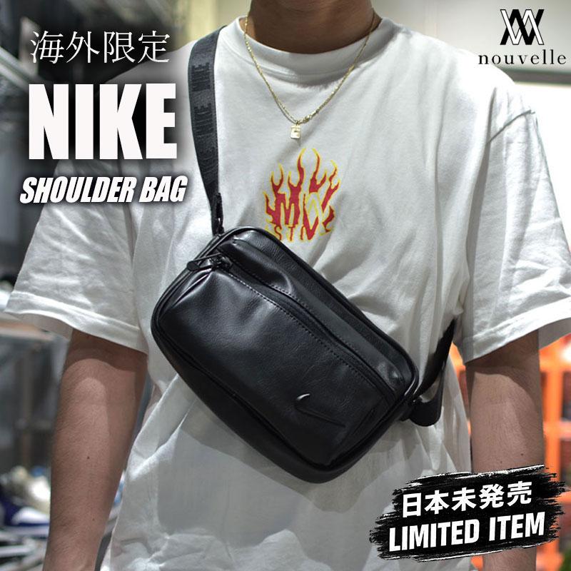 NIKE（ナイキ） 海外限定 SHOULDER BAG BLACK LEATHER ブラック 