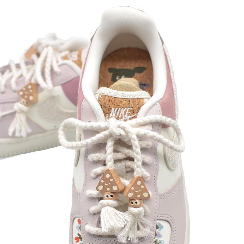 NIKE ナイキ WOMEN'S AIR FORCE 1 LOW " MUSHROOM " レディース エアフォース ワン ロー 可愛い かわいい 履きやすい おしゃれ ホワイト パープル IB8874-111