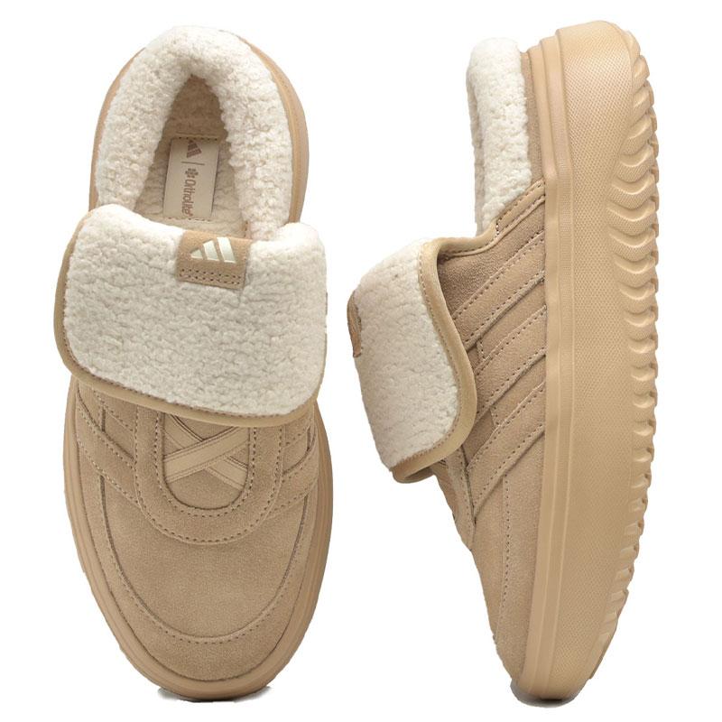 【日本未発売】 adidas GRANDCOURT MULE サンド25.5cm Adidas☆ Grand Court Mule Black Beige Warm Sand☆大人気 (adidas