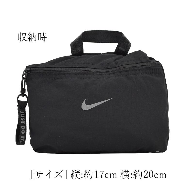 NIKE（ナイキ） 海外限定 PACKABLE NYLON SHOULDER BAG BLACK ナイロン