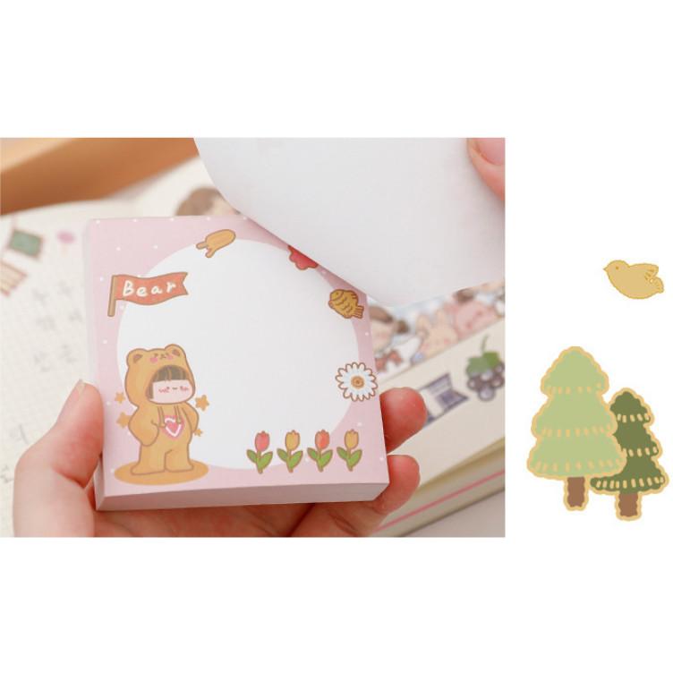 手つくり おしゃれ かわいい セット ノート 単語帳 シール テープ 付箋